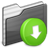 Drop Box Folder Black Icon 48x48 png